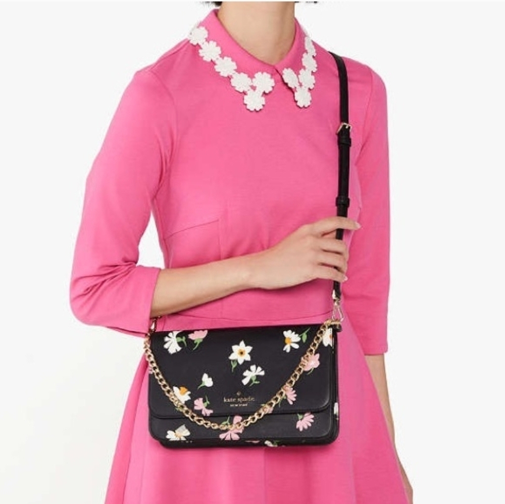 KATE SPADE NEW YORK NWT Floral Waltz Laurel Way Crossbody/Shoulder Bag - Picture 2 of 14